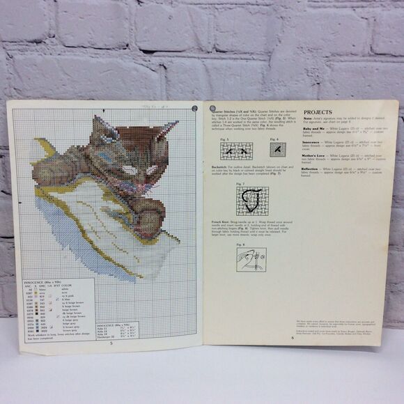 Leisure Arts Innocence & Gone To The Dogs Cross Stitch Pattern Booklets Set of 2 - Picture 5 of 10